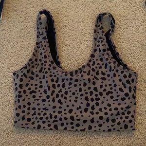 Balance bra snow leopard